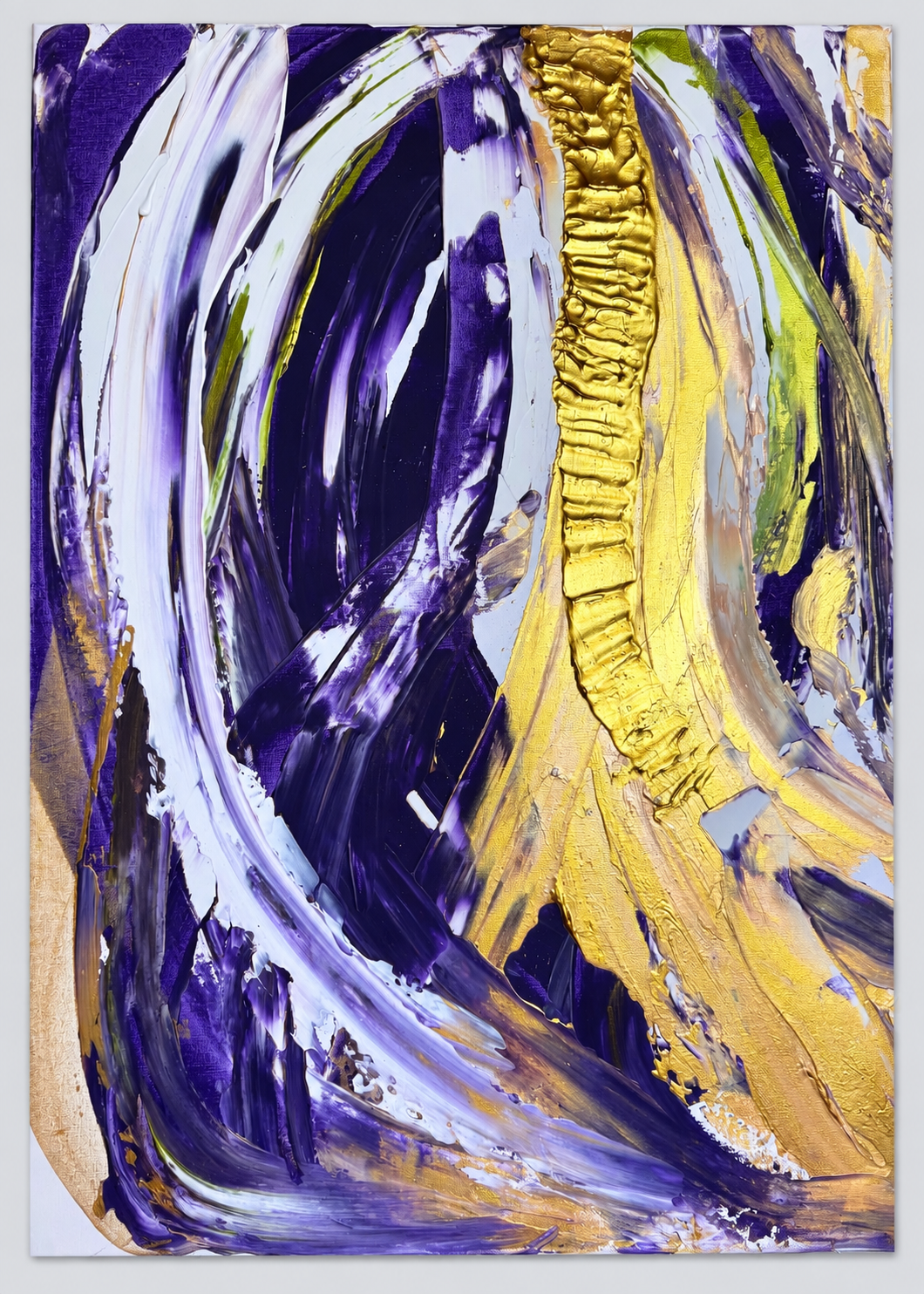 Wenn der Flieder erwacht – handgemaltes Originalgemälde, 60 × 80 cm