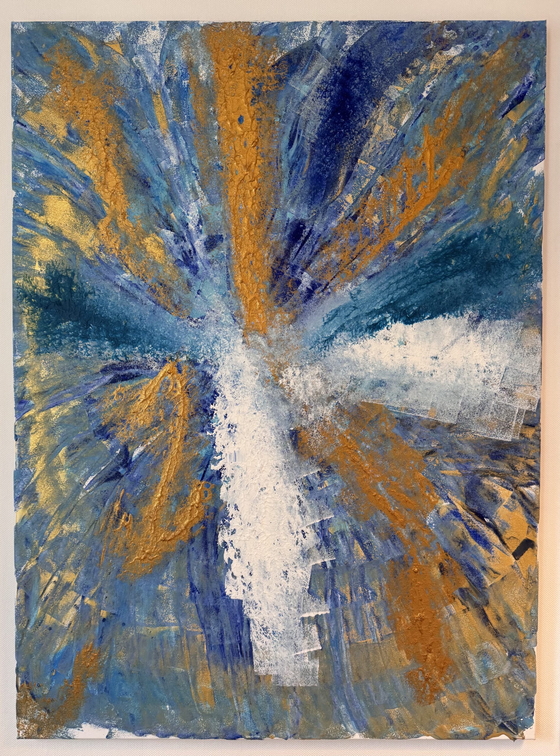 Der Ursprung der Zeit – handgemaltes Originalgemälde, 60 × 80 cm