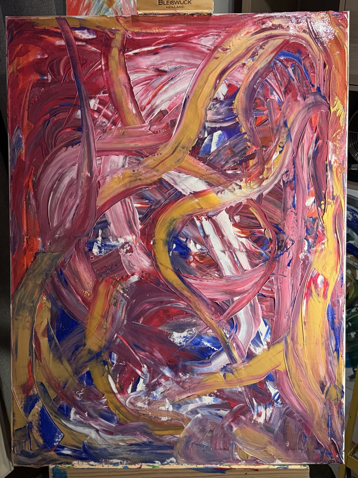 Wenn das Leben tanzt – handgemaltes Originalgemälde, 60 × 80 cm